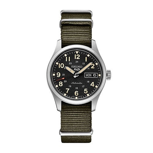 MEN'S SEIKO 5 SPORT AUTOMATIC NYLON STRAP WATCH, DIAL