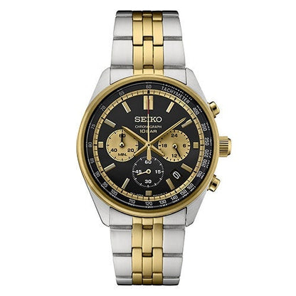MEN'S ESSENTIALS CHRONOGRAPH 2-TONE STAINLESS STEEL WATCH, DIAL