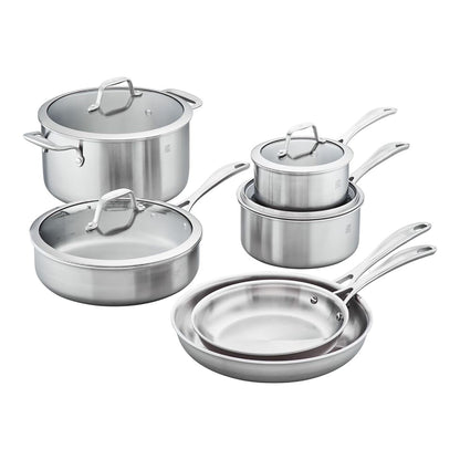 SPIRIT 10PC 3-PLY COOKWARE SET
