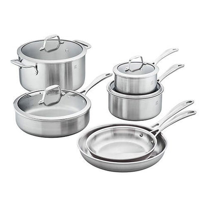 SPIRIT 10PC 3-PLY COOKWARE SET