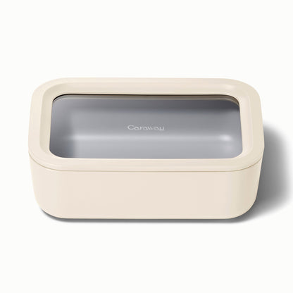 6.6 CUP GLASS FOOD CONTAINER RECTANGULAR SHAPE W/ LID