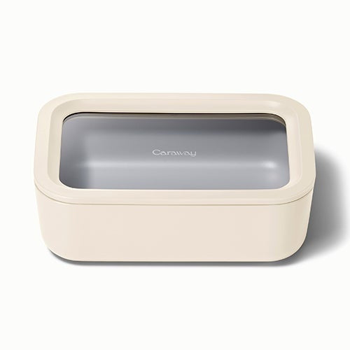 6.6 CUP GLASS FOOD CONTAINER RECTANGULAR SHAPE W/ LID