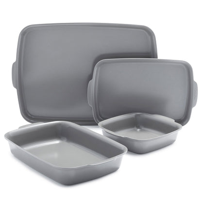 4PC PREMIER OVENWARE CERAMIC NONSTICK BAKEWARE SET