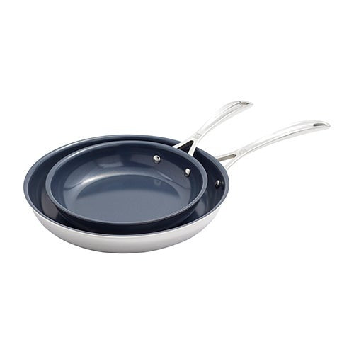 CLAD CFX 2PC NONSTICK CERAMIC FRY PAN SET