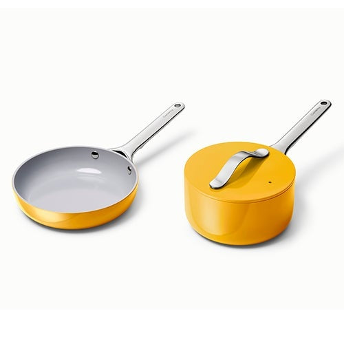NONSTICK CERAMIC MINIS DUO COOKWARE SET - FRY PAN & SAUCEPAN
