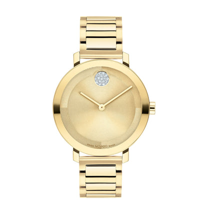 LADIES' BOLD EVOLUTION 2.0 SS WATCH W/ CRYSTAL DOT, DIAL