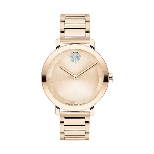 LADIES' BOLD EVOLUTION 2.0 SS WATCH W/ CRYSTAL DOT, DIAL