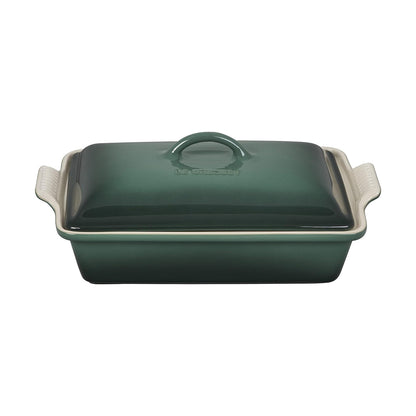 4QT HERITAGE STONEWARE COVERED RECTANGULAR CASSEROLE