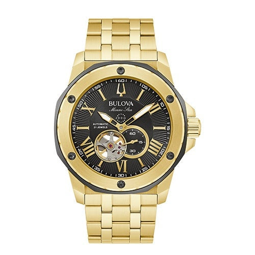 MEN'S MARINE STAR STAINLESS STEEL WATCH, DIAL