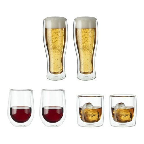SORRENTO 6PC DOUBLE WALL ENTERTAINING GLASSWARE SET