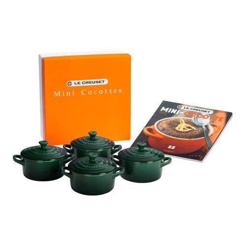 8OZ MINI COCOTTES SET WITH COOKBOOK - 4PK
