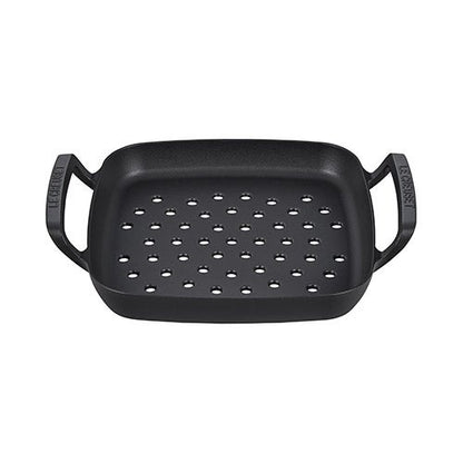 ALPINE OUTDOOR 12" SQUARE CAST IRON GRILL BASKET