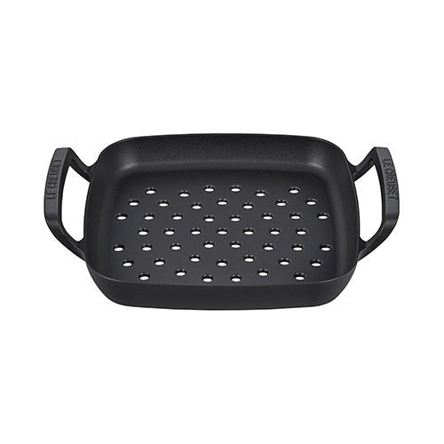 ALPINE OUTDOOR 12" SQUARE CAST IRON GRILL BASKET