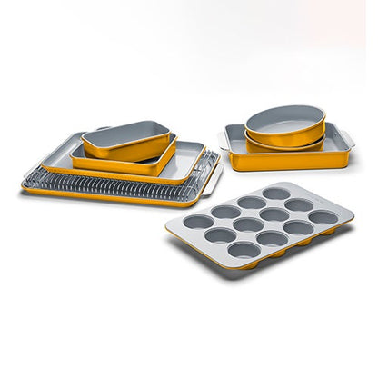 11PC NON-TOXIC NONSTICK CERAMIC MEGA BAKEWARE SET