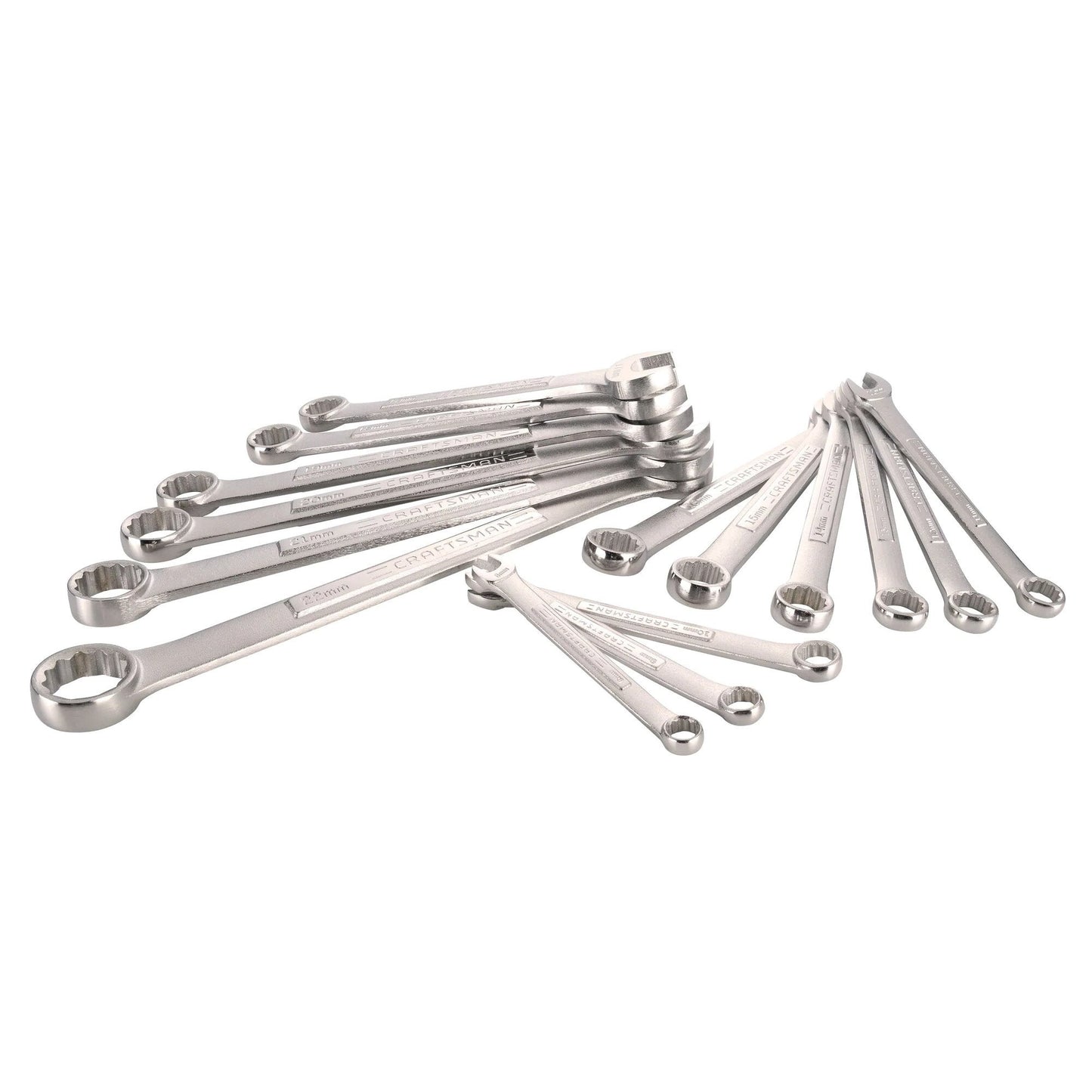 15PC METRIC COMBINATION WRENCH SET