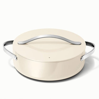 6QT NONSTICK CERAMIC RONDEAU PAN W/ LID
