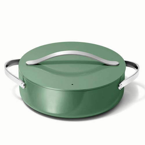 6QT NONSTICK CERAMIC RONDEAU PAN W/ LID