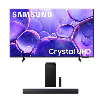 55" U8000F CRYSTAL UHD 4K SMART TV W/ B-SERIES 2.1CH SOUNDBAR W/ SUBWOOFER