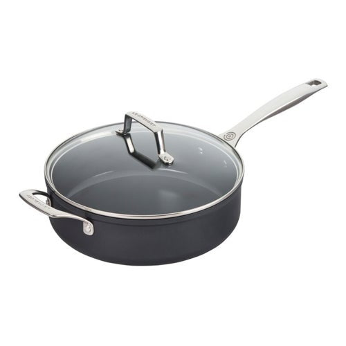 4.25QT ESSENTIAL NONSTICK CERAMIC SAUTE PAN W/ GLASS LID