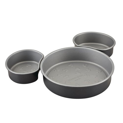 3PC NONSTICK MICKEY HEAD CAKE PAN SET