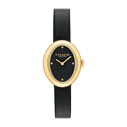 LADIES' SAMMY OVAL LEATHER STRAP WATCH