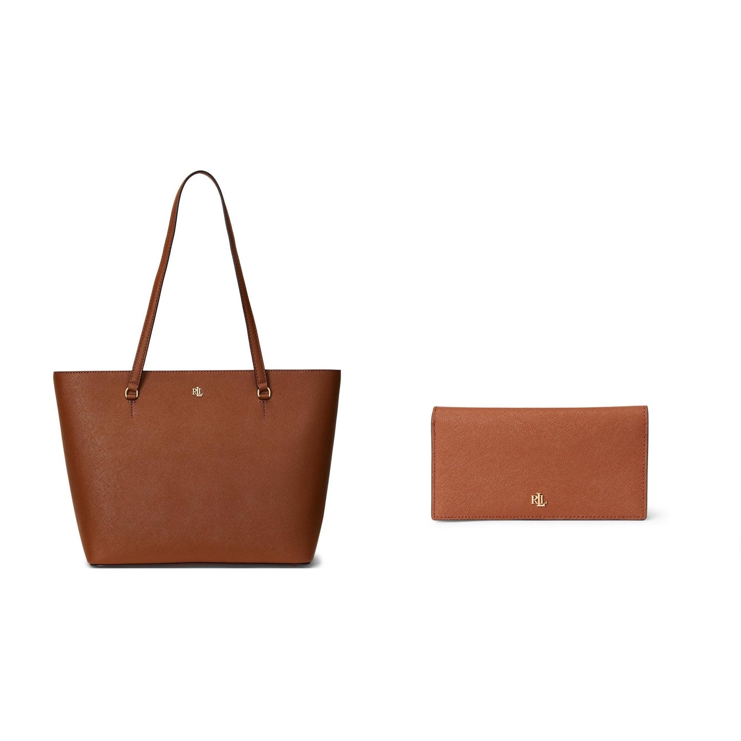 KARLY CROSSHATCH LEATHER SHOPPER AND WALLET