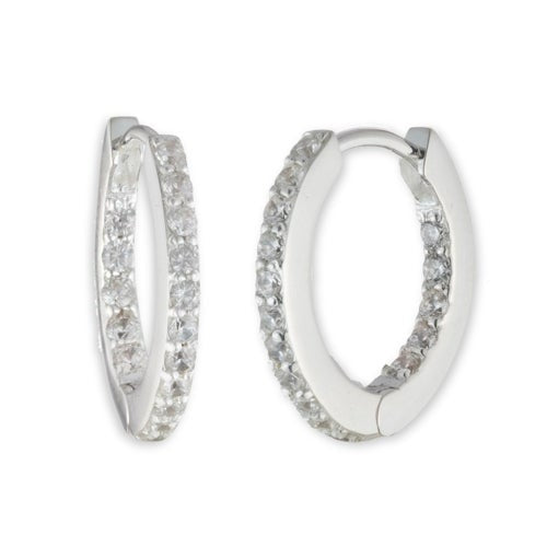 CRYSTAL HUGGIE HOOPS