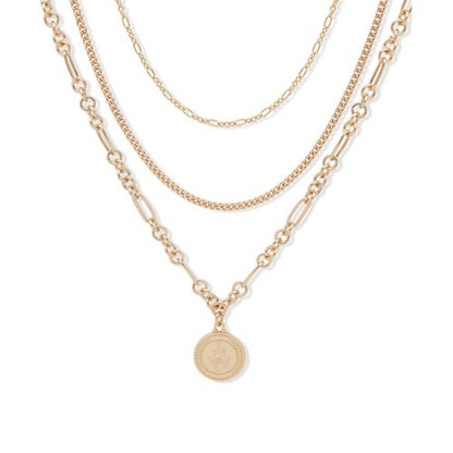 MULTI-ROW PENDANT NECKLACE
