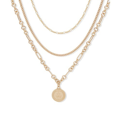 MULTI-ROW PENDANT NECKLACE
