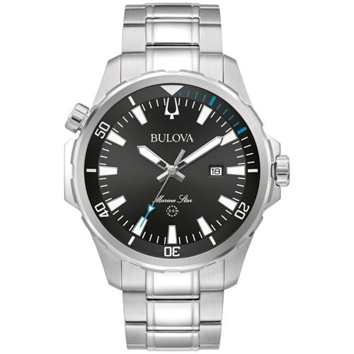 MEN'S MARINE STAR STAINLESS STEEL WATCH, DIAL