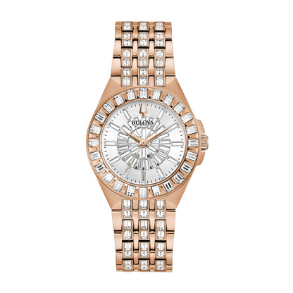 LADIES' PHANTOM CRYSTAL STAINLESS STEEL WATCH, DIAL