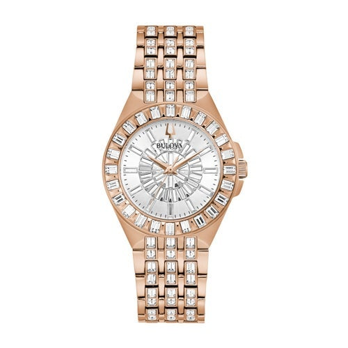 LADIES' PHANTOM CRYSTAL STAINLESS STEEL WATCH, DIAL