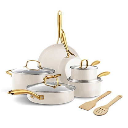 STUDIO CERAMIC NONSTICK 12PC COOKWARE SET
