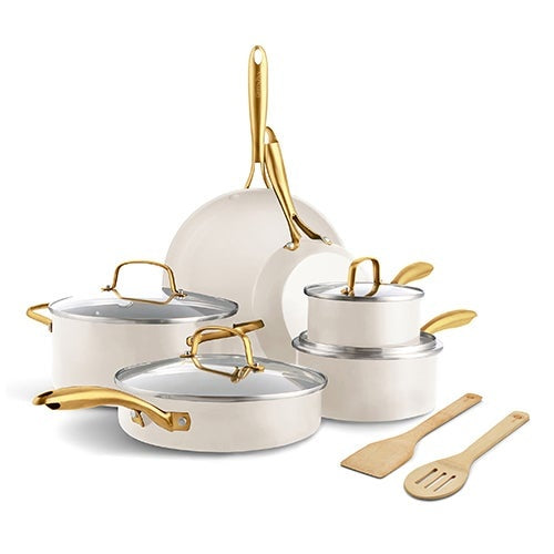 STUDIO CERAMIC NONSTICK 12PC COOKWARE SET