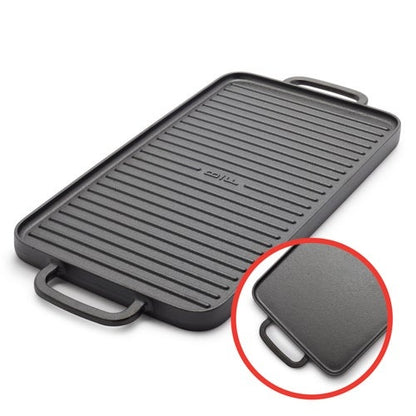 CAST IRON 11" X 16.5" REVERSIBLE GRILL & GRIDDLE