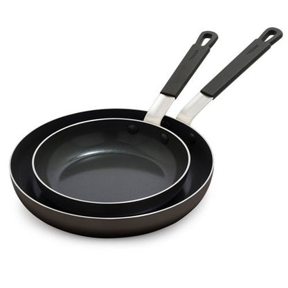 CERAMIC NONSTICK ALUMINUM 2PC FRY PAN SET