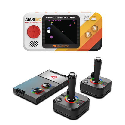 ATARI GAMESTATION PRO + POCKET PLAYER PRO RETRO VIDEO GAME SYSTEM