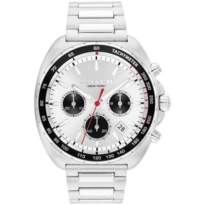 MEN'S CHARTER CHRONOGRAPH STAINLESS STEEL WATCH, DIAL
