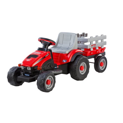CASE IH LIL TRACTOR & TRAILER 6V RIDE-ON