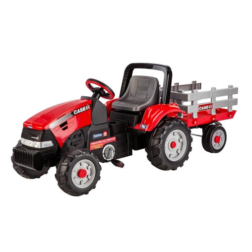 CASE IH TRACTOR AND TRAILER PEDAL POWERED RIDE-ON