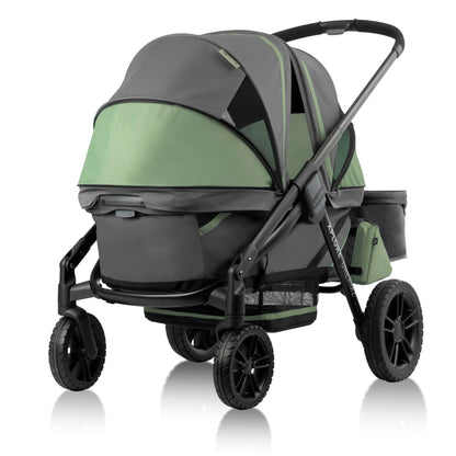 PIVOT XPLORE DREAMZ ALL-TERRAIN STROLLER WAGON W/ BASSINET INSERT