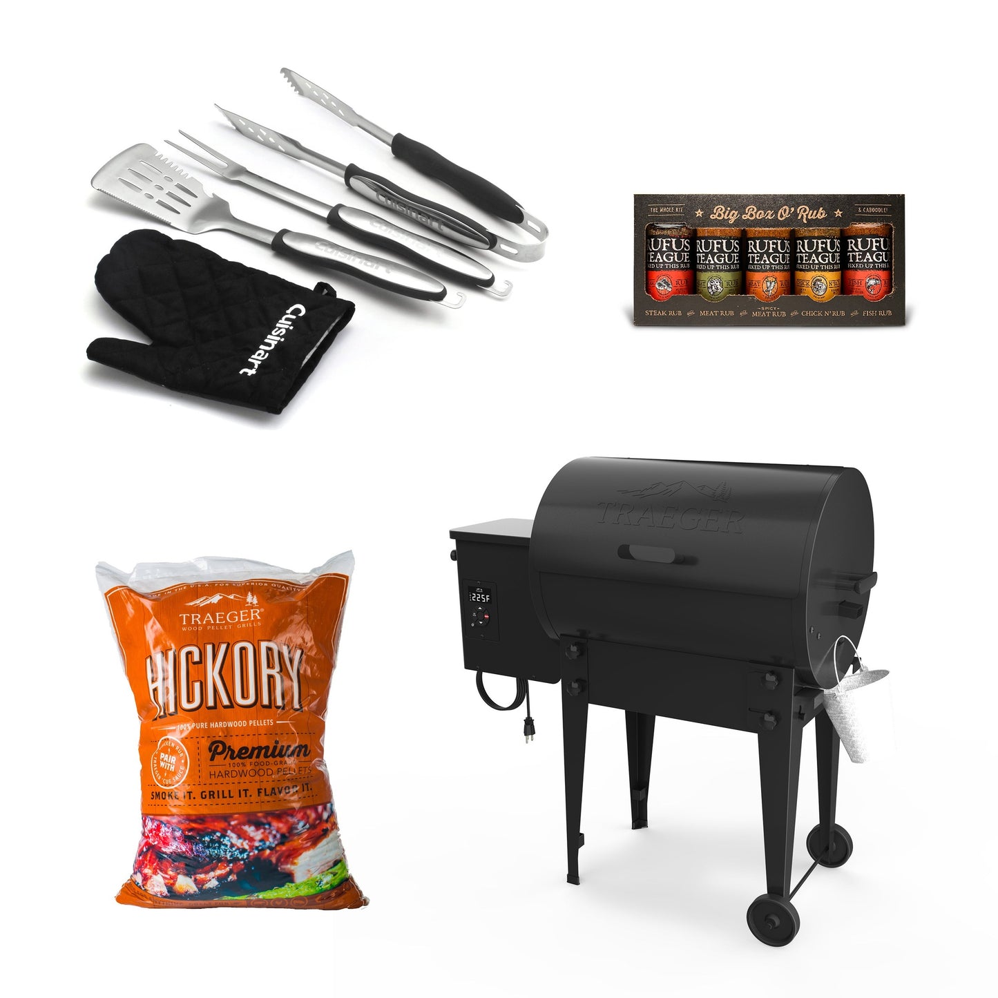 TAILGATER PELLET GRILL/SMOKER STARTER SET