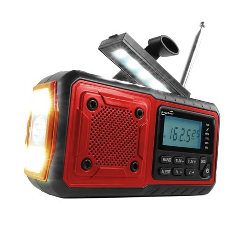 GUARDIAN MULTI-POWERED EMERGENCY SOLAR/DYNAMO NOAA RADIO W/ FLASHLIGHT
