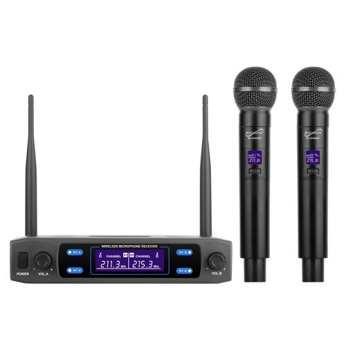 PROFESSIONAL VHF DUAL FIXED CHANNEL WIRELESS MICROPHONE SYSTEM