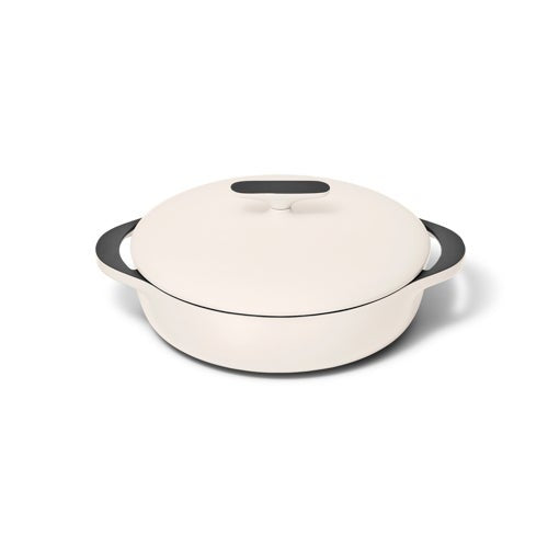 3.5QT ENAMELED CAST IRON BRAISER W/ DOMED LID