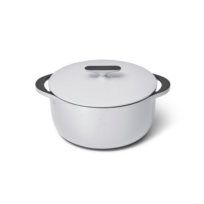 6.5QT ENAMELED CAST IRON DUTCH OVEN W/ FLAT LID