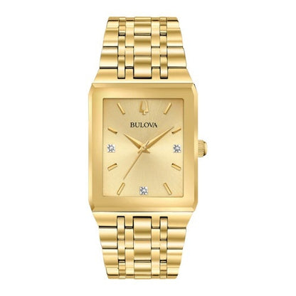 MEN'S QUADRA MODERN STAINLESS STEEL WATCH, DIAL