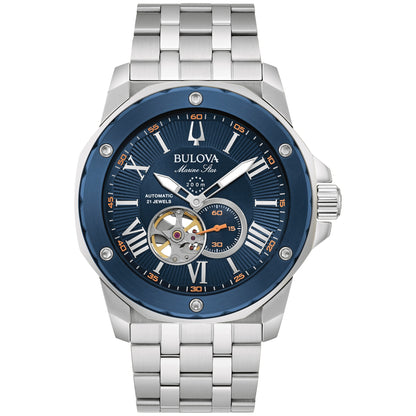 MEN'S MARINE STAR AUTOMATIC STAINLESS STEEL WATCH, DIAL