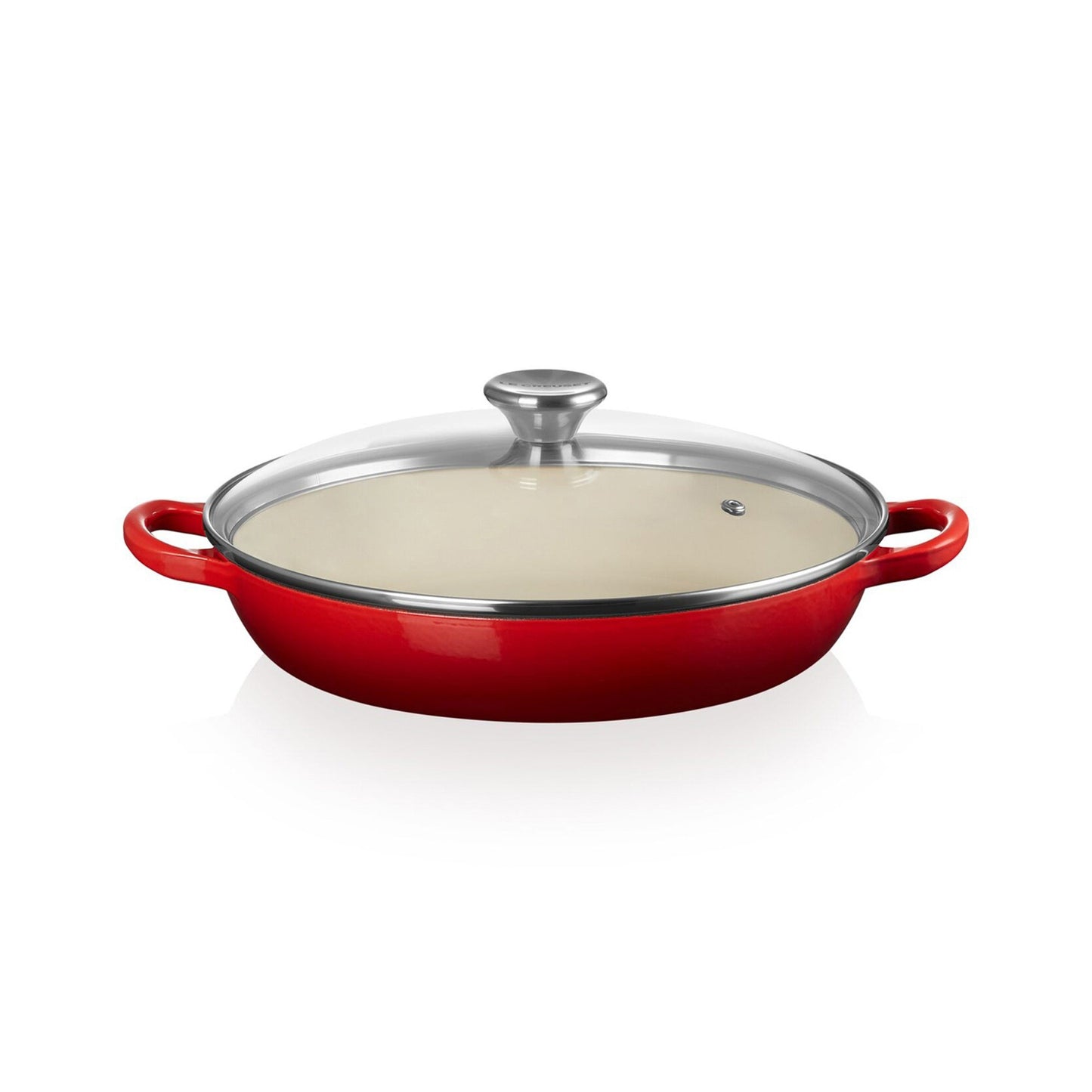2.25QT TRADITIONAL CAST IRON BRAISER W/ GLASS LID