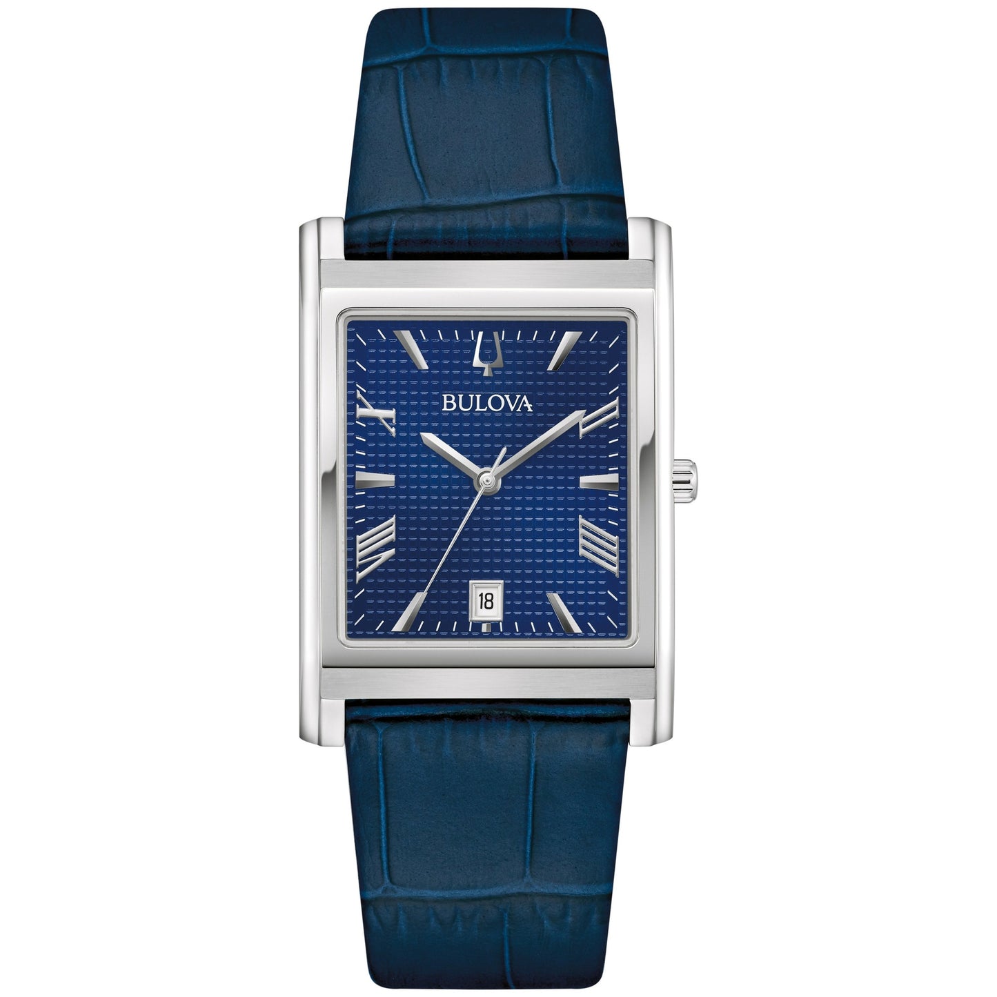MEN'S SUTTON CLASSIC LEATHER STRAP RECTANGLE WATCH, DIAL